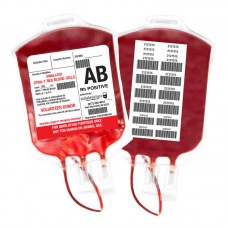 SIMULATED STAINLESS BLOOD BAGS