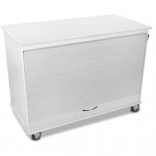 TrippNT™ 50592 White Medium Polyethylene Mobile Lab Cabinet, 48"W x 24"D x 35"H