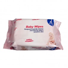 BABY WIPES UNSCENTED WITH RESEALABLE LABEL 5″X7″ 24/80 PER CASE