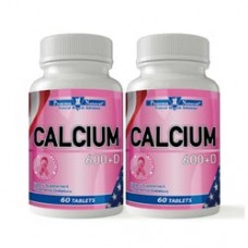 Calcium 600 mg + Vitamin D3, 2 x (60 Tablets)