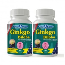 Ginkgo Biloba 60 mg, 2 x (60 Tablets)